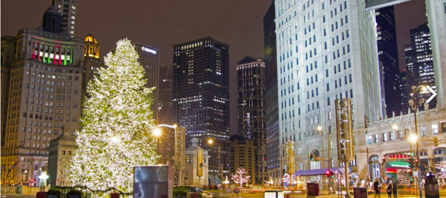 chicago holiday lights