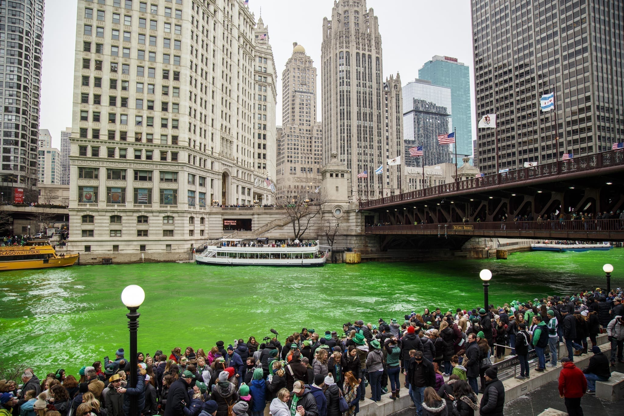 st patrick's day chicago river