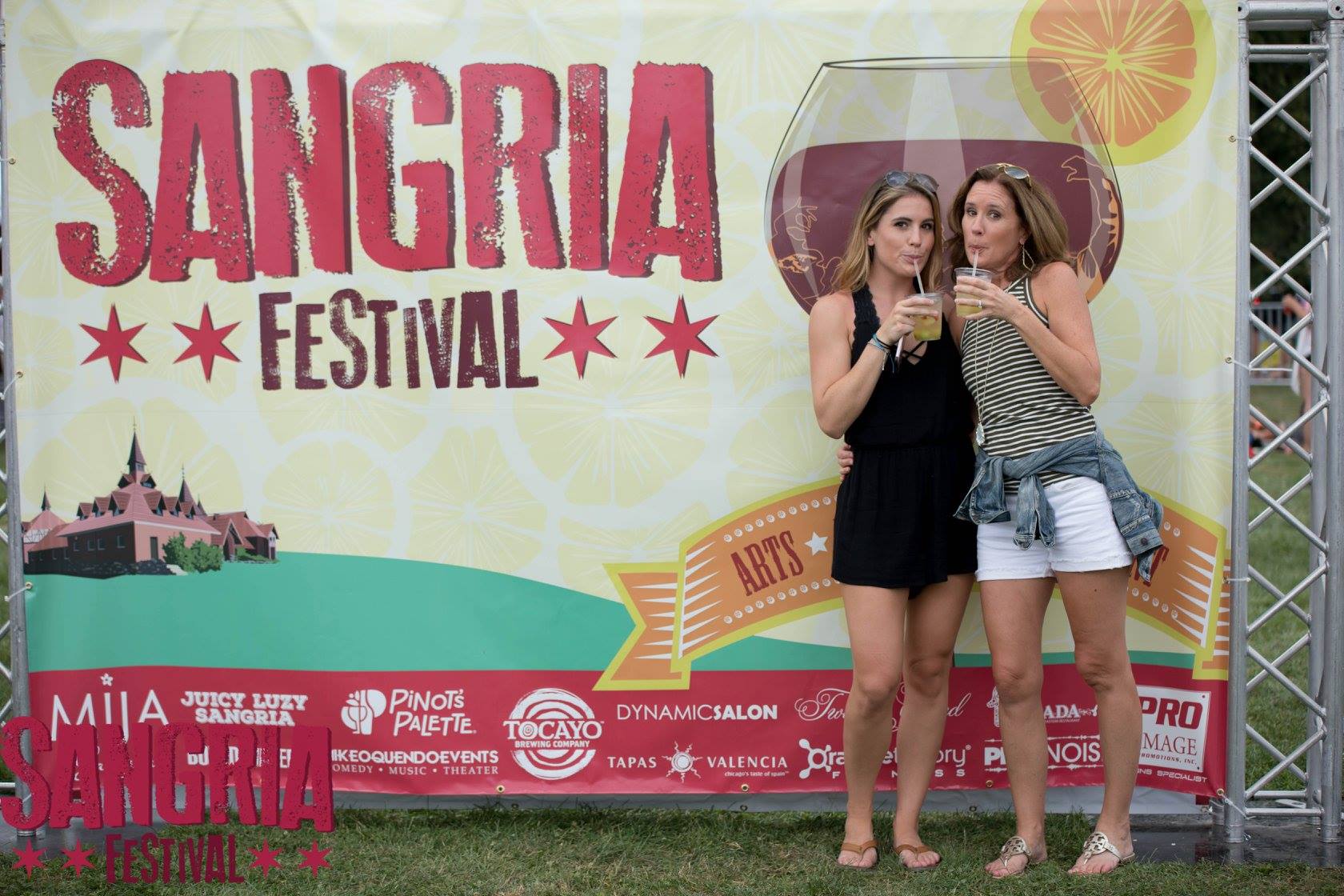 Mom & Daughter at the Sangria Festival