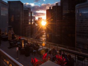 The LondonHouse Rooftop Sunset