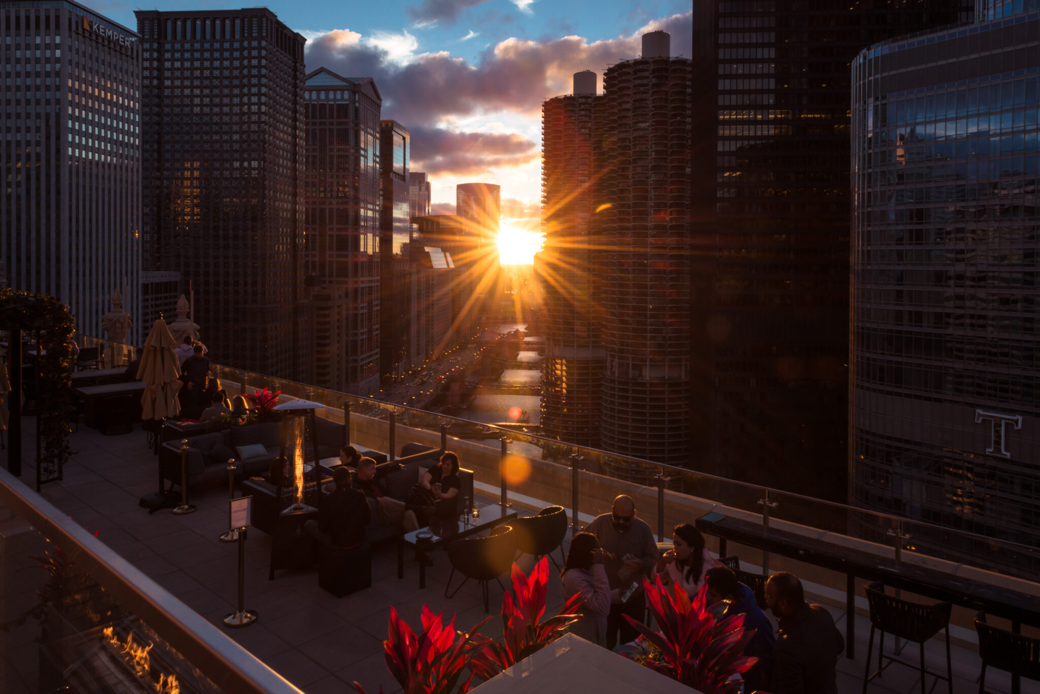 The LondonHouse Rooftop Sunset