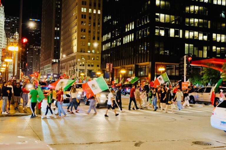 Mexican Flags in Chicago