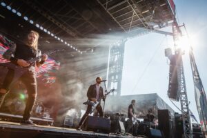 Band Performing at Riot fest