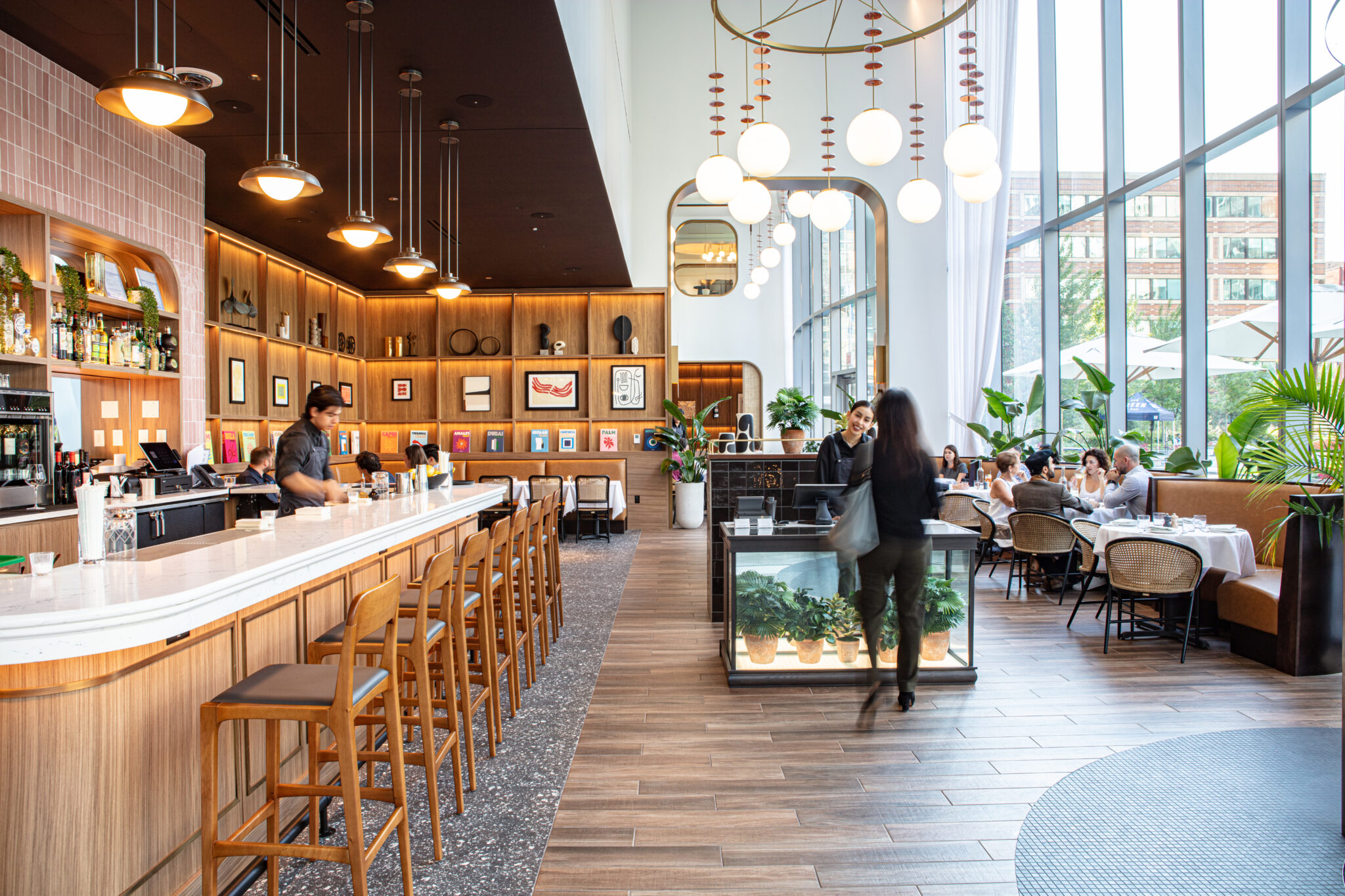 view of the interior of canal street eatery