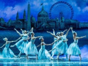 View of ballet dancers on stage at the Lyric Opera