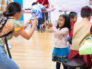 Open House at the Chicago Cultural Center with children enjoying a performance