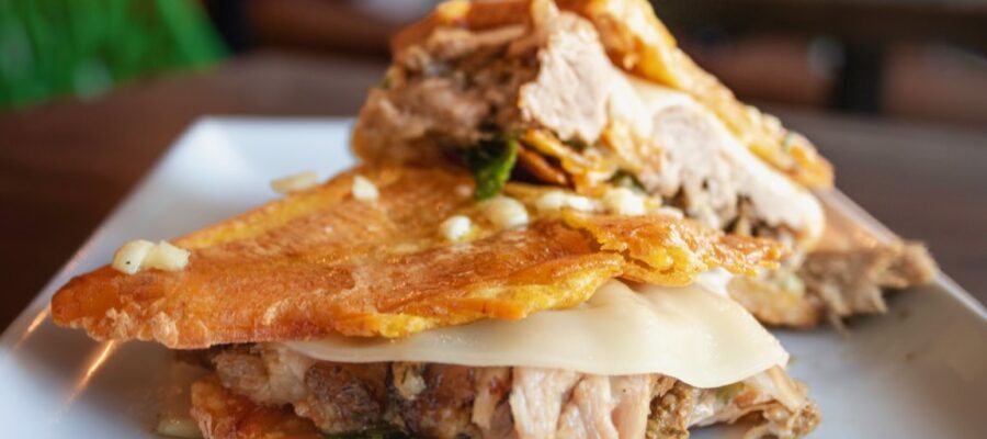 Puerto Rican Cuisine - Jibarito at Marina's Bistro & Rum Bar